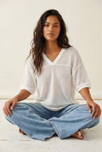 Aéré Textured Oversized Top