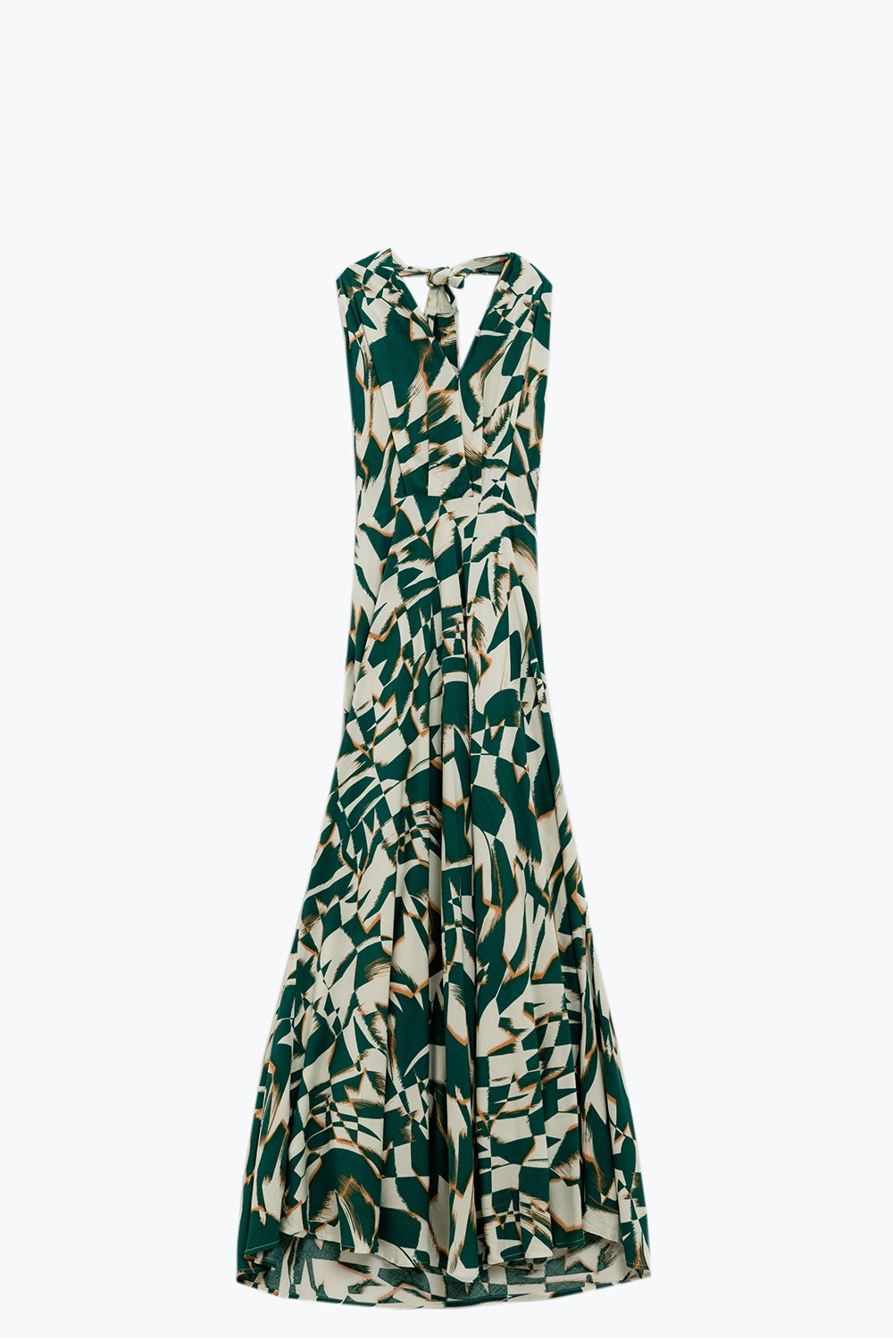 Ibiza Abstract Halter Midi Dress