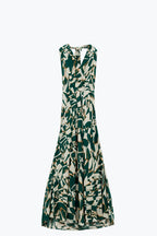 Ibiza Abstract Halter Midi Dress