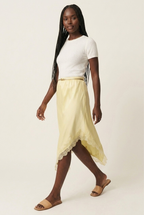 Asymétrie Satin Lace Skirt