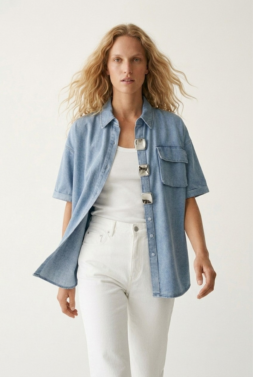 Argent Denim Shirt
