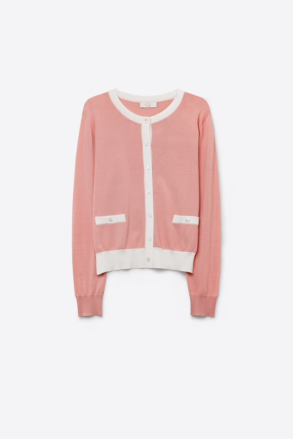 Galon Contrast Trim Cardigan