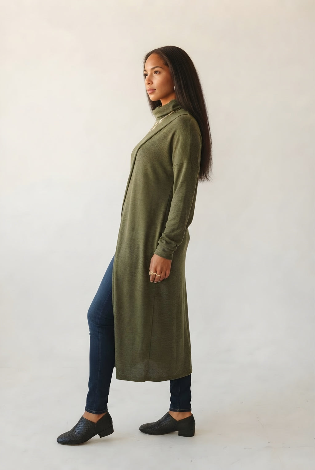 Cité Turtleneck Tunic — Olive