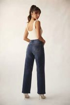 Éclat Wide Leg Rhinestone Denim