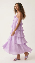 Rosier Rose Detail Maxi Dress