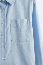 Ciel Cropped Button Shirt