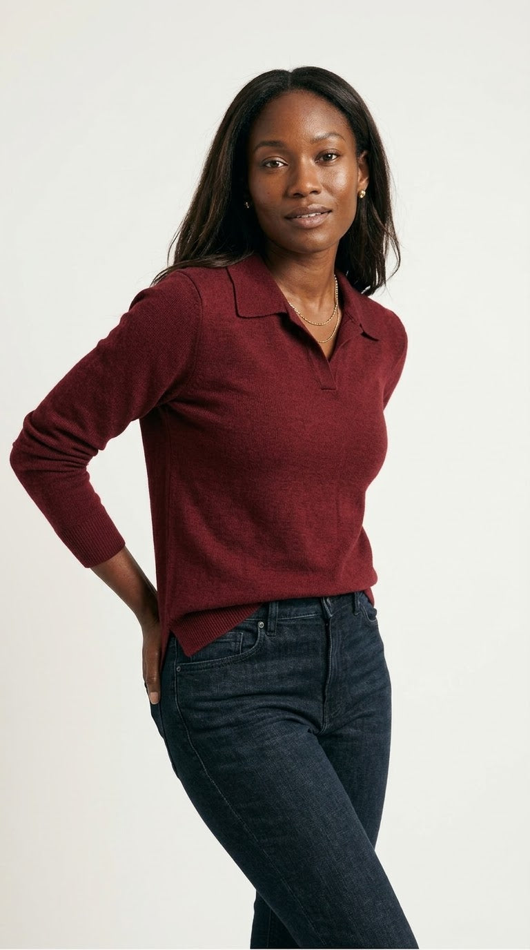 Liseré Polo Knit Sweater