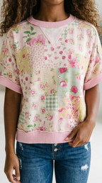 Brio Patchwork Relaxed Tee