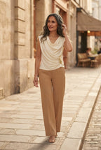 Clinquant Draped Gold Top
