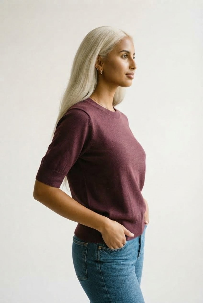 Laine Fine Knit Crew Neck