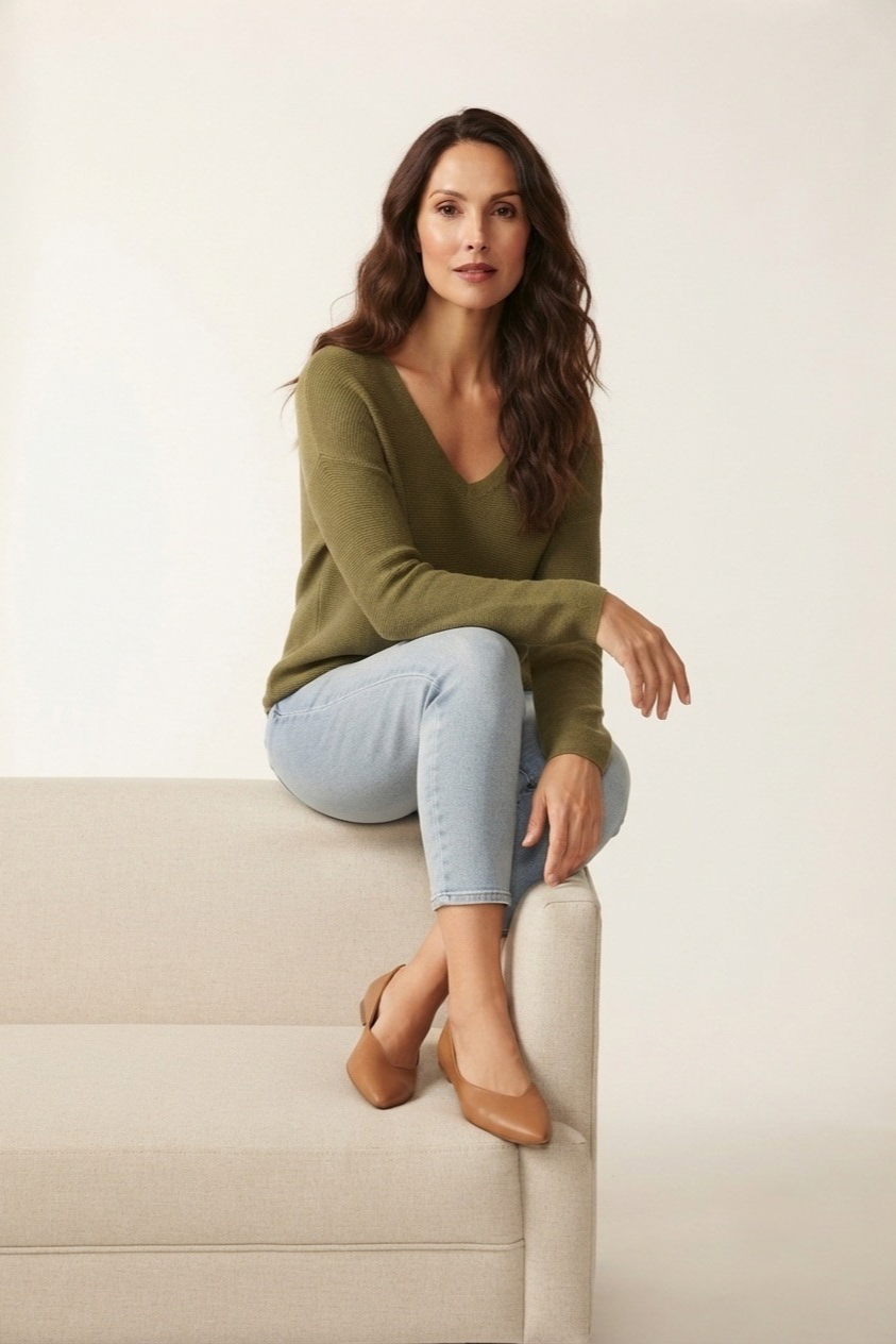 Nervuré Linear Texture Sweater