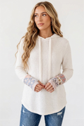 Gaufré Floral Waffle Hoodie