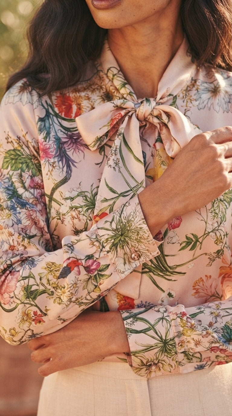 Corolle Floral Satin Blouse
