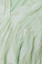 Feuille Mint Lurex Babydoll Dress