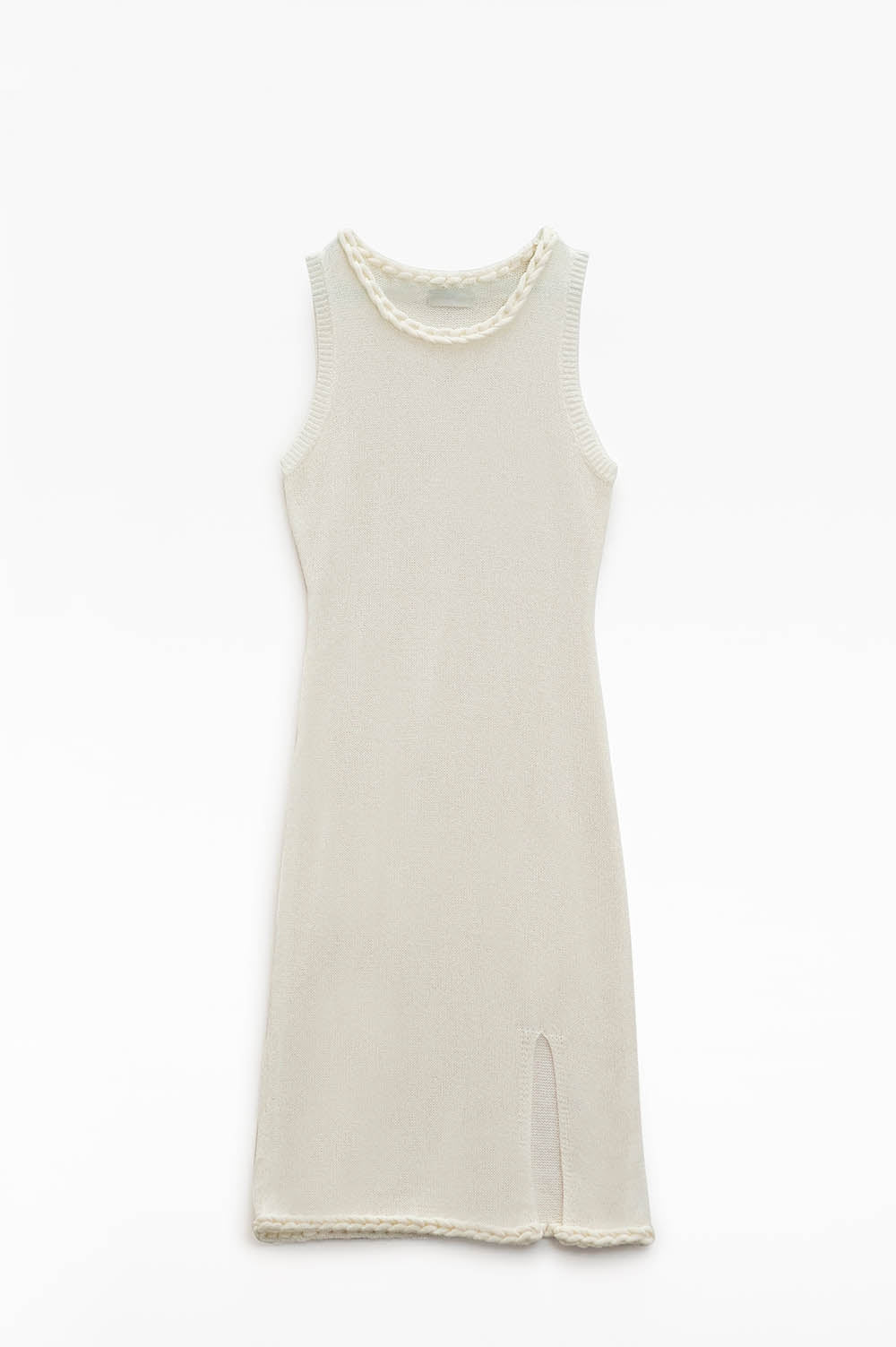 Tresse Braided Knit Midi Dress
