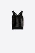 Lucent Metallic Knit Tank