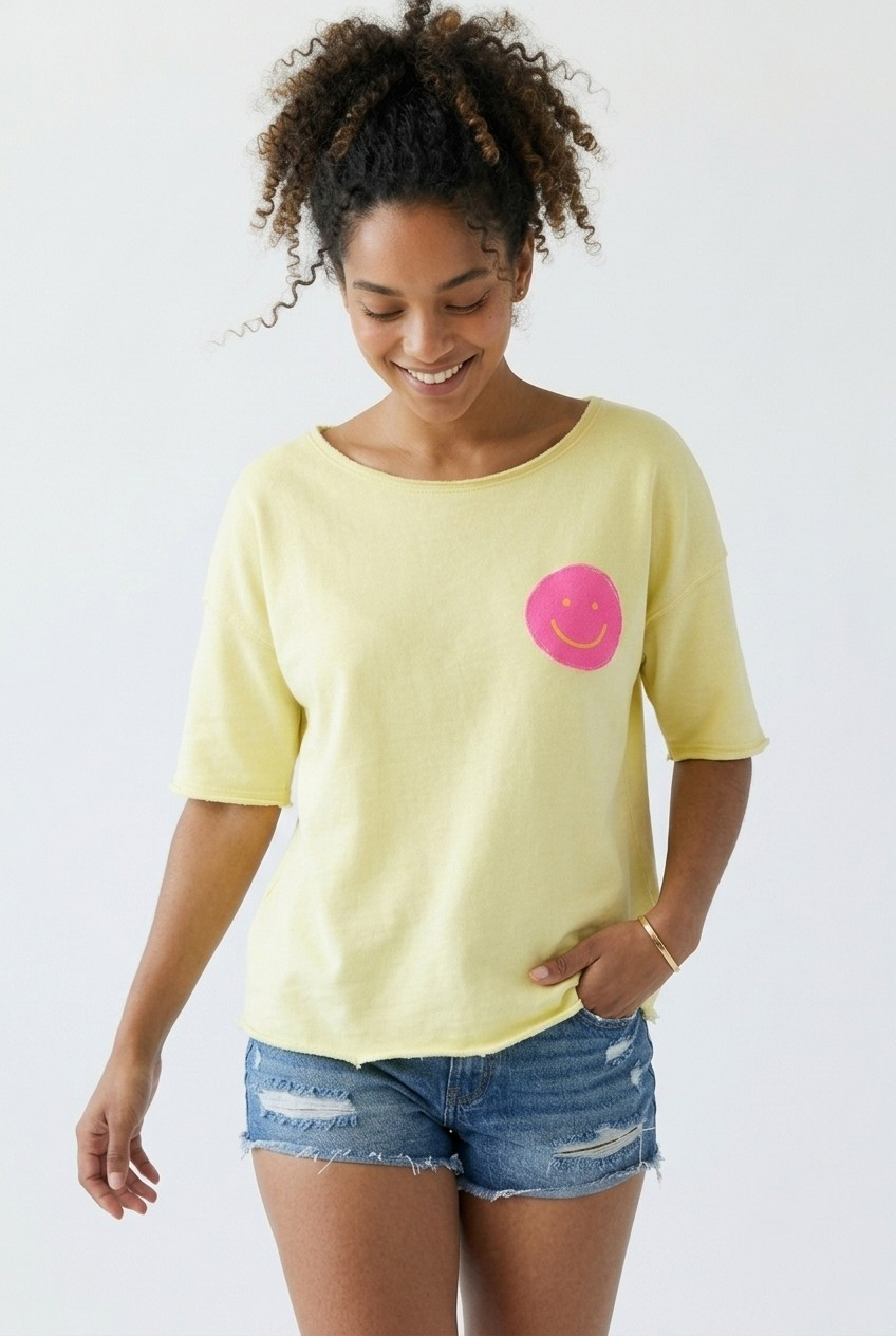 Sourire Smiley Graphic Sweatshirt