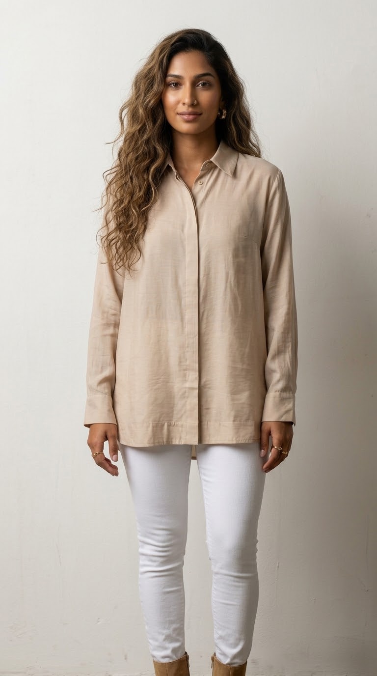 Voilure Oversized Button Blouse