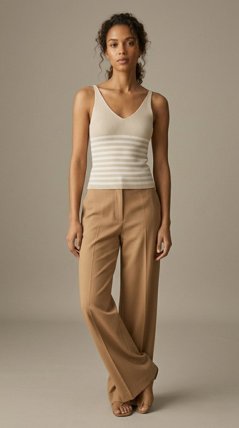 Cascade Stripe Ribbed Tank