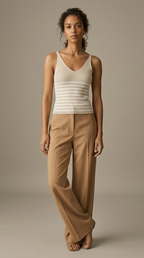 Cascade Stripe Ribbed Tank