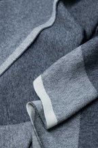 Bordure Chunky Knit Poncho