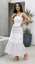 Printanier Mixed Floral Midi Dress