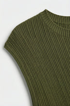Collet Ribbed Sleeveless Sweater