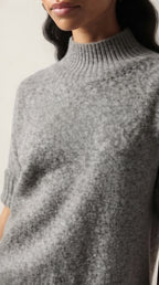 Hausse Chunky Ribbed High Collar Sweater