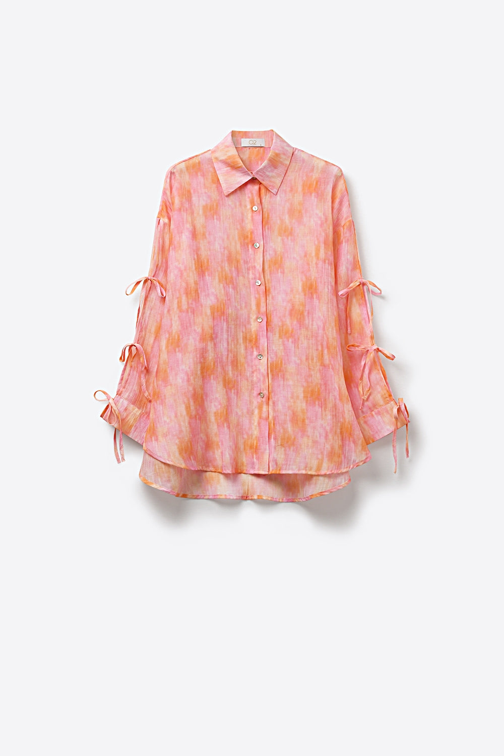 Aquarelle Tie Sleeve Blouse