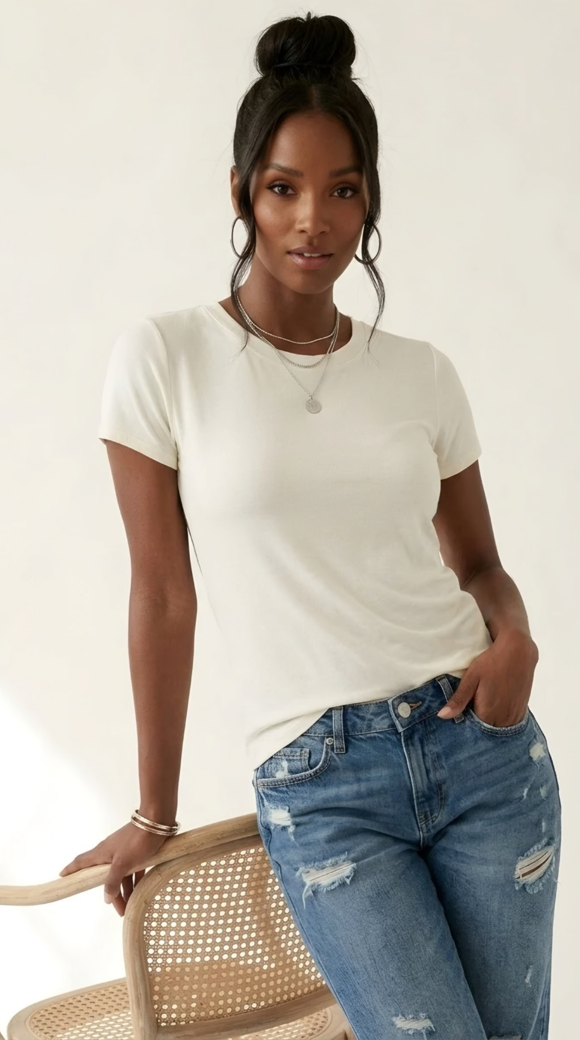 Essentiel White Viscose Tee