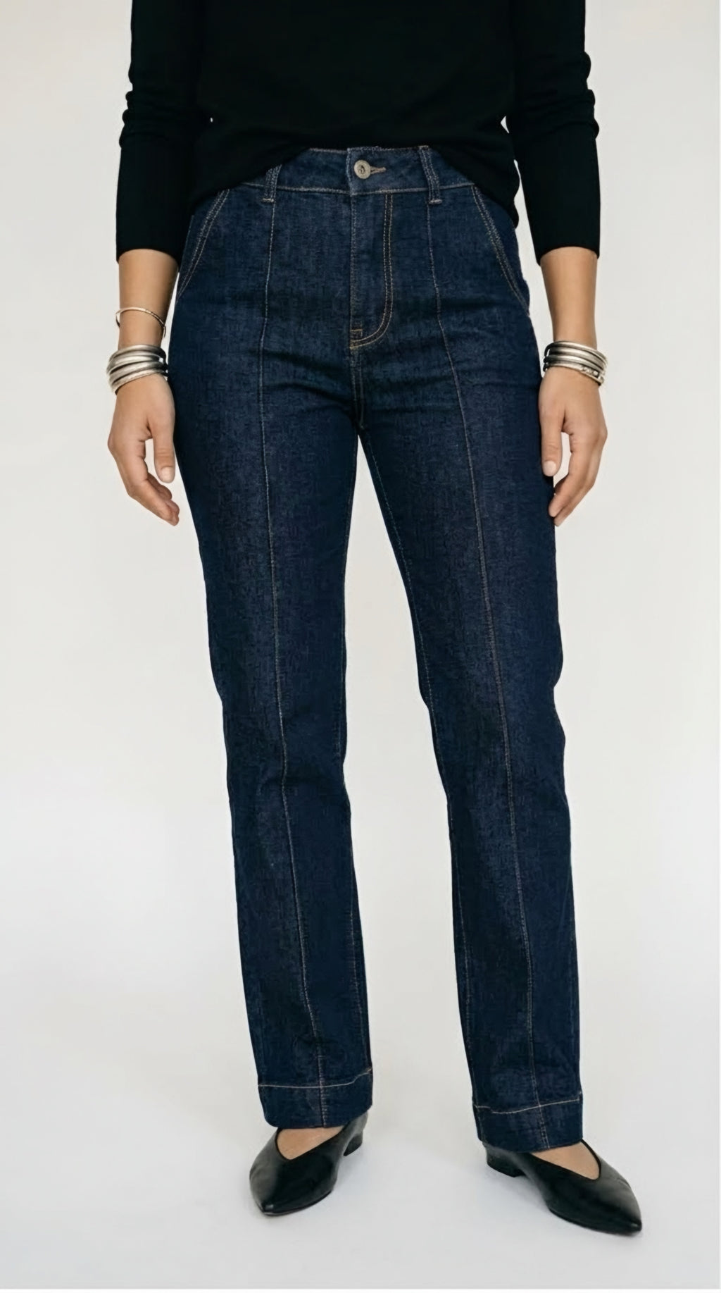 Joug Dark Blue Straight Leg Jeans