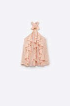 Anneau Ruffle Halter Top