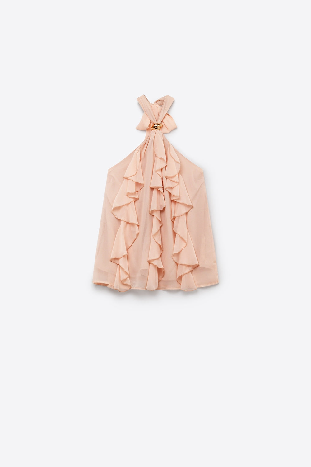Anneau Ruffle Halter Top