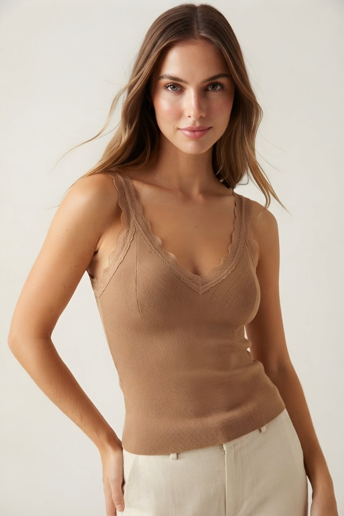 Écume Lace Trim Camisole
