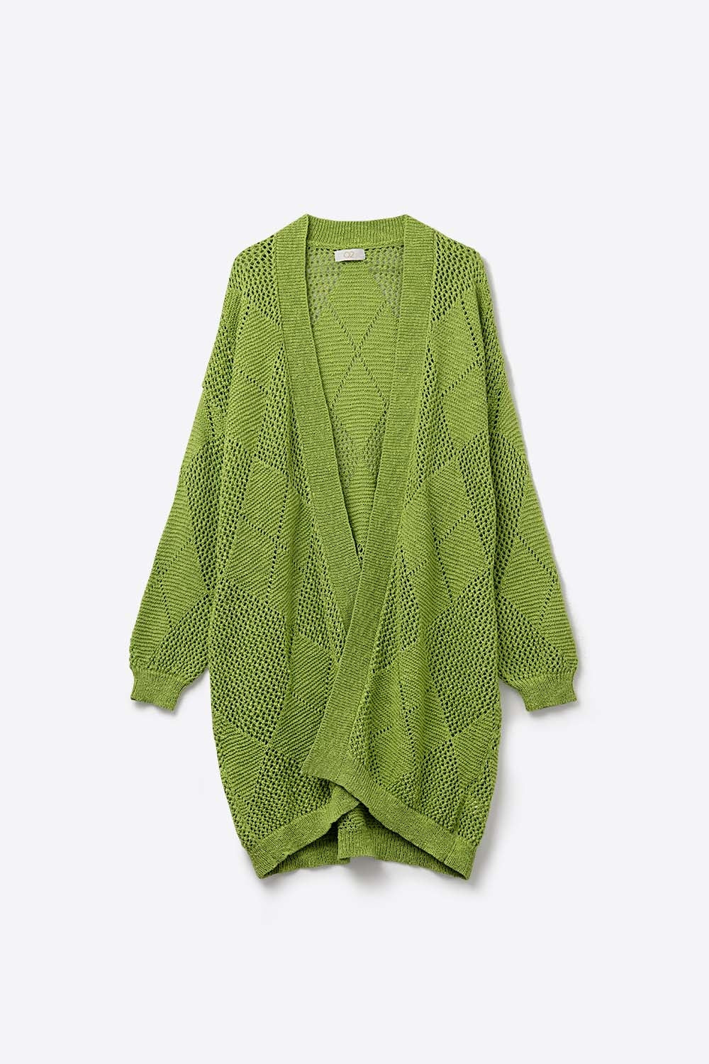 Lianne Crochet Argyle Cardigan
