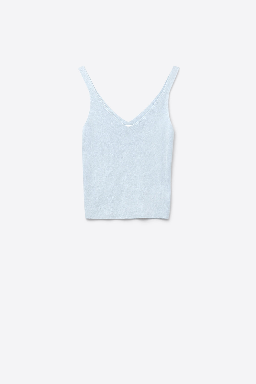 Nervure Ribbed V-Neck Tank