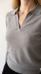 Liseré Polo Knit Sweater