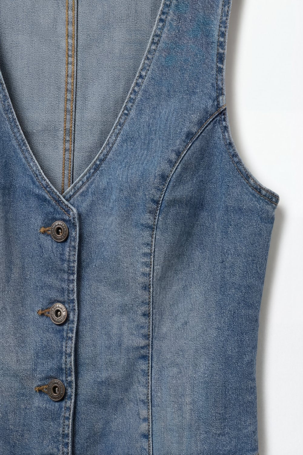 Décolleté Deep V Denim Vest