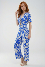 Bouquet Keyhole Floral Jumpsuit