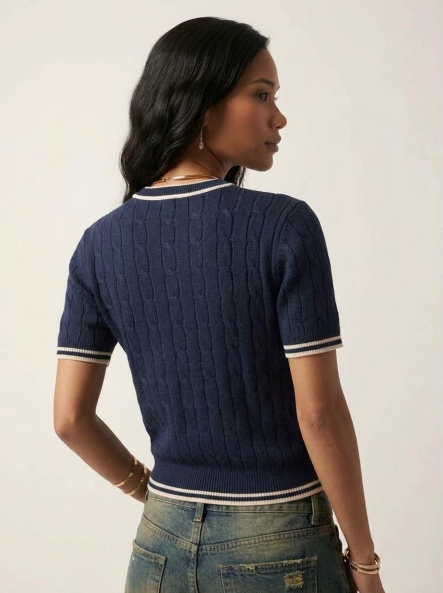 Maille Cable Knit Sweater