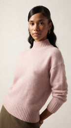 Tourelle High Collar Knit Sweater
