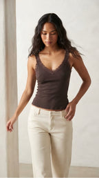 Écume Lace Trim Camisole