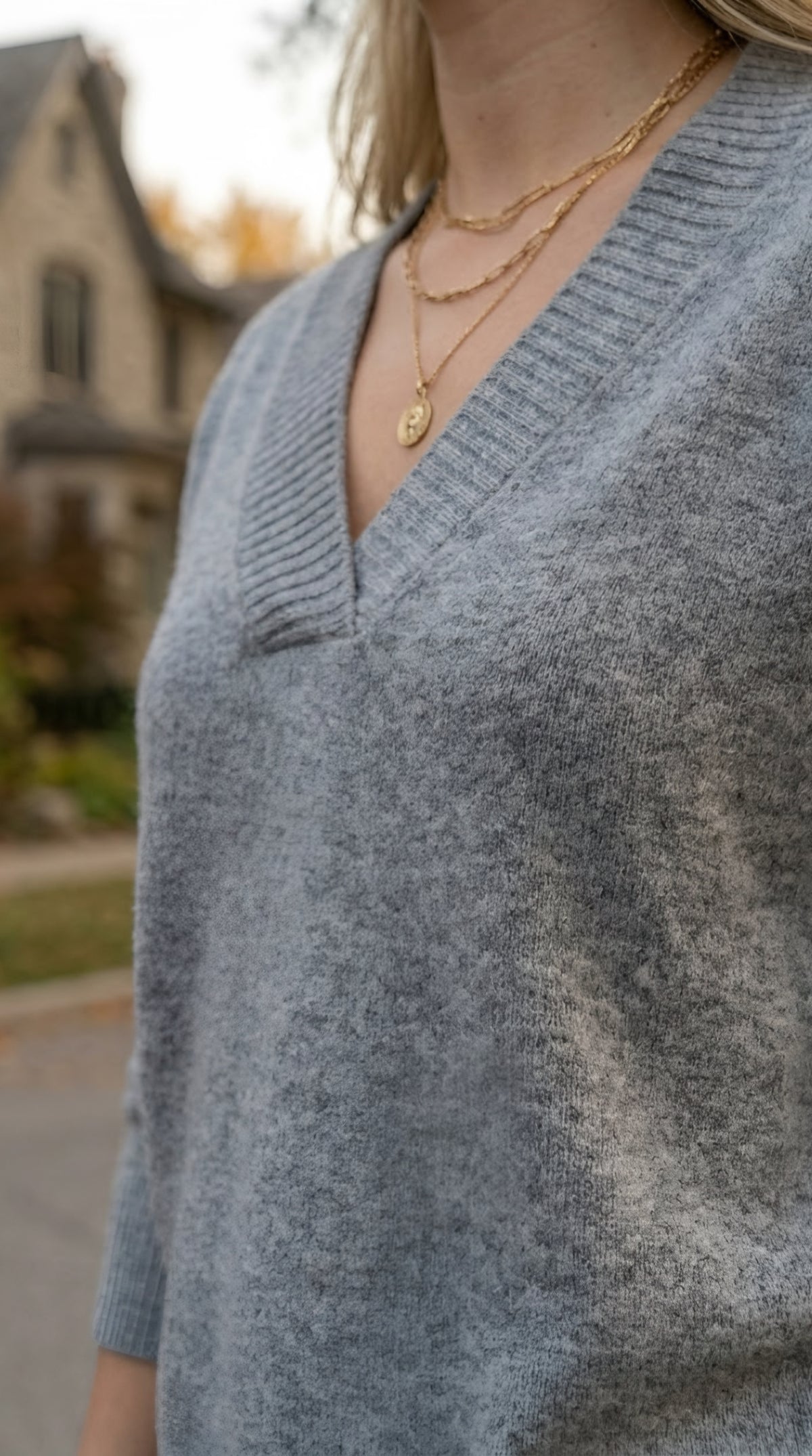 Solstice V-Neck Knit Jumper