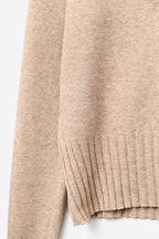 Tourelle High Collar Knit Sweater