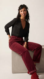 Sillon Barrel Leg Corduroy Pants