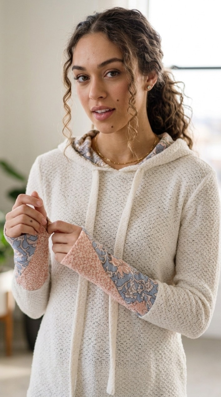 Automne Waffle Knit Hoodie