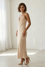 Sérénade Satin Slip Maxi Dress