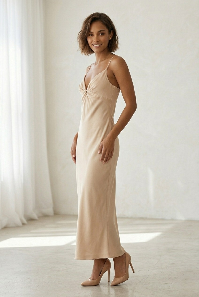 Sérénade Satin Slip Maxi Dress