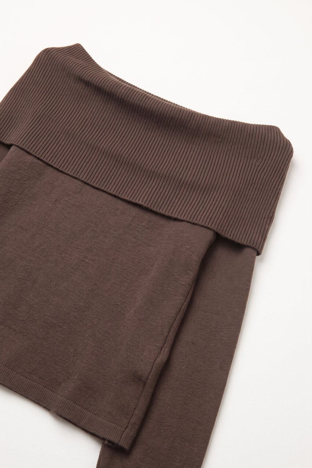 Bardot Ribbed Off Shoulder Sweater
