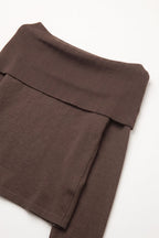 Bardot Ribbed Off Shoulder Sweater